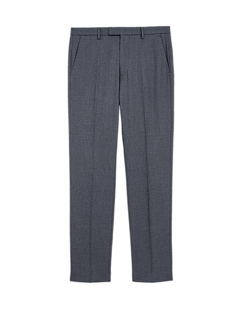 Buy Tailored Fit Check Trousers at Marks & Spencer