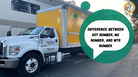 Difference Between DOT number, MC number, and MTR number