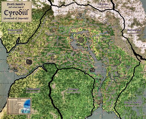 Detailed Map Of Cyrodiil