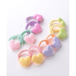 Babyhug Rubber Bands & Scrunchies Sets Pack of 10 - Orange & Yellow
