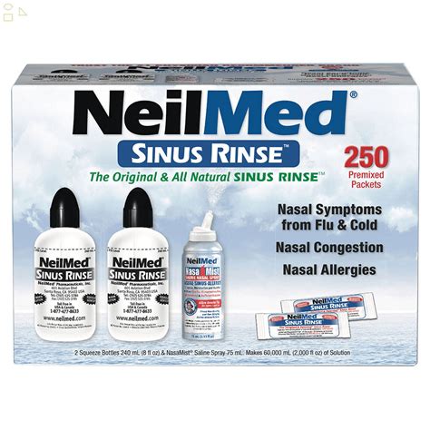 Neilmed Saline Nasal Kit Instant Relief for Everyday Congestion Sinus ...