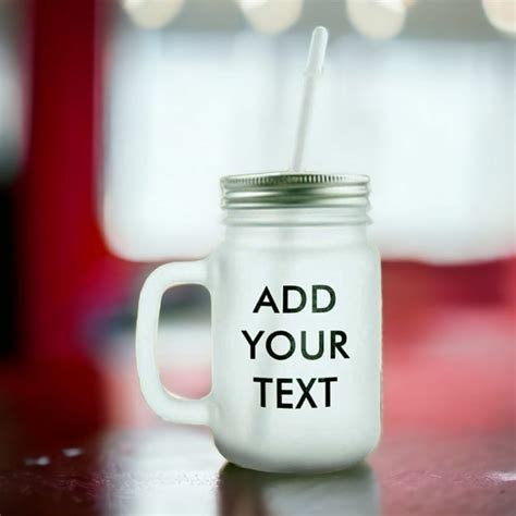 Nutcase Personalized Mason Jars Customized Glasses Add Photo Text