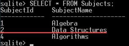 Update Query for SQLite 的图像结果