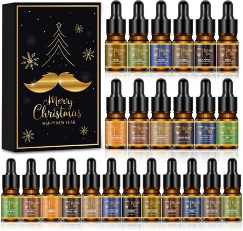 Amazon.com: Men Advent Calendar 2025 Adult, 24 Day Beard Oil Countdown ...