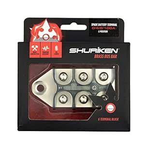 SHURIKEN - Brass Bus Bar Plate for Ring Terminals, Battery Connectors ...