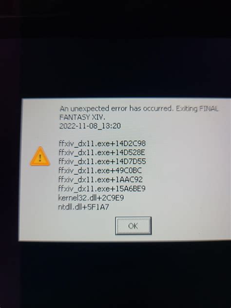 keep getting this error (steamdeck) never happened before. : r/ffxiv