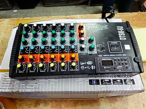 DTSM 6U Professional Audio Mixer with Digital Media Player, 8-Channel ...
