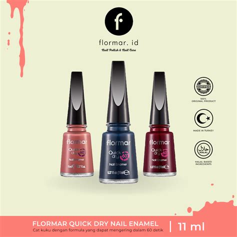 Jual Kutek Flormar Quick Dry Nail Enamel (QD22-QD16-QD11-QD07-QD12-QD04 ...