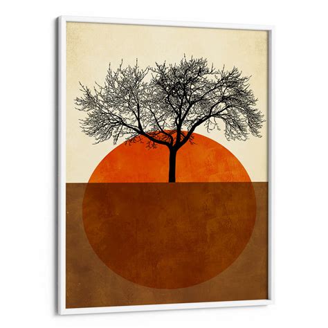 Textured Boho Sunset Wall Art | Abstract Landscape Canvas painting ...