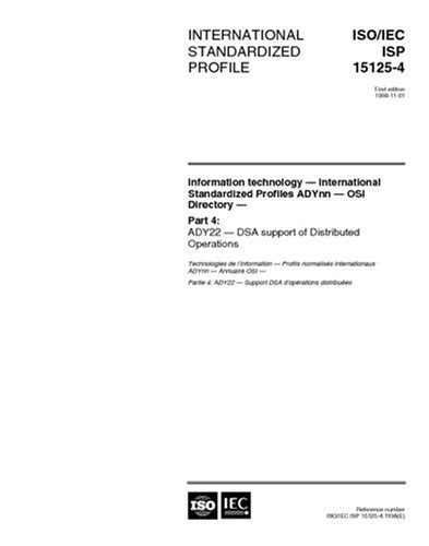 ISO/IEC ISP 15125-4:1998, Information technology - International ...