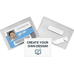 Advantus Magnetic Badge Holder, Clear (97033) : Amazon.in: Office Products
