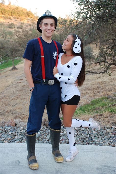 Fireman and Dalmatian costume Halloween … | Cute halloween costumes ...