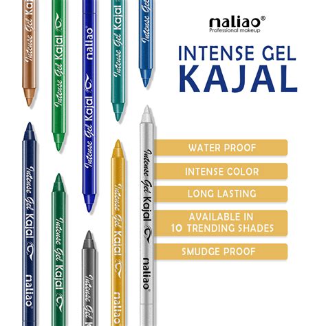 Maliao Intense Gel Kajal - Waterproof, Long-Lasting, Smudge-Proof