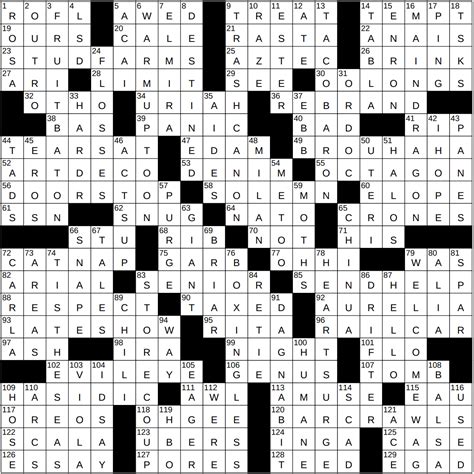 0710-22 NY Times Crossword 10 Jul 22, Sunday - NYXCrossword.com