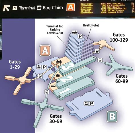 Terminals maps Orlando International Airport MCO