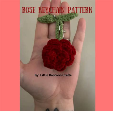 Image result for Rose Keychain Crochet Tutorial