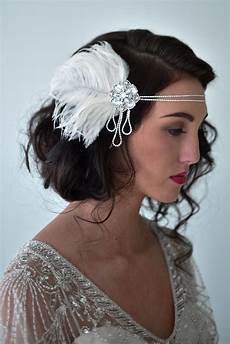 20s Hairstyles With Headband by Nouveau Flapper Headband In Silver Style 109 In 2020 20s Hairstyles With Headband