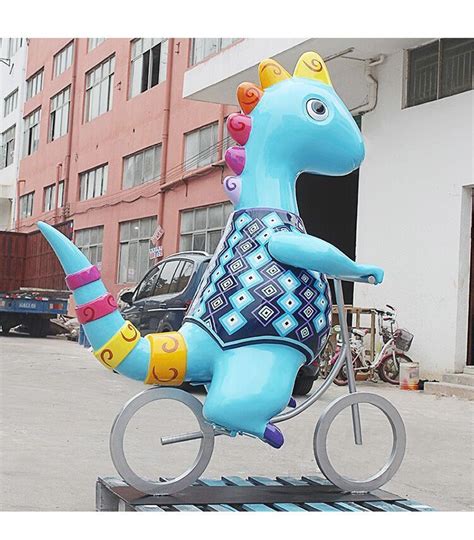 游乐场乐园动漫形象吉祥物玻璃钢卡通恐龙雕塑要多少钱|纯艺术|雕塑|港城雕塑 - 原创作品 - 站酷 (ZCOOL)