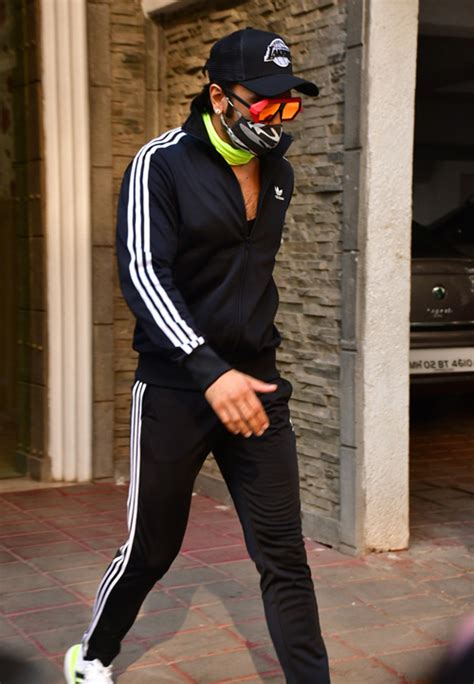Ranveer Looks Dapper In His Incognito Outfit & Solar Neon Sneakers