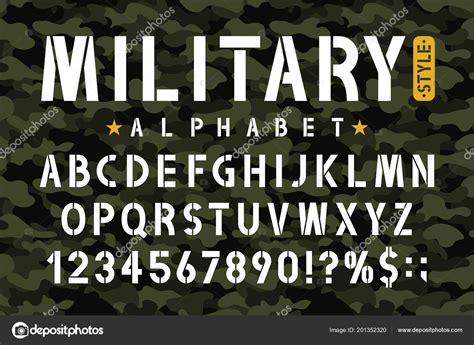 Military Stencil Letters