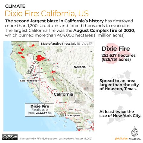 Map of dixie fire in california - referencenery