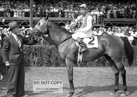 Seabiscuit With Jockey Red Pollard & Trainer Tom Smith - 5X7, 8X10 or ...