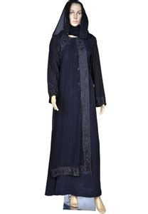 RABIYA COLLECTION Nida Matte Self Design Abaya Price in India - Buy ...