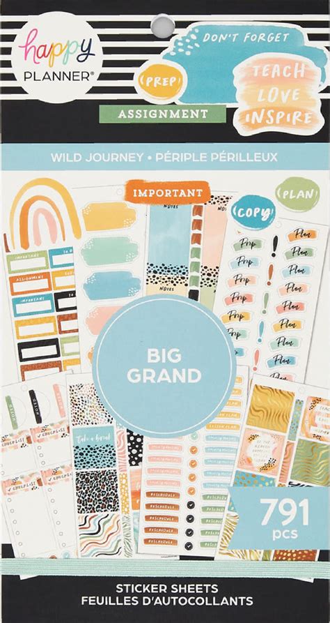 Back To School Brand New Happy Planner Teacher Sticker Book Bundle ...