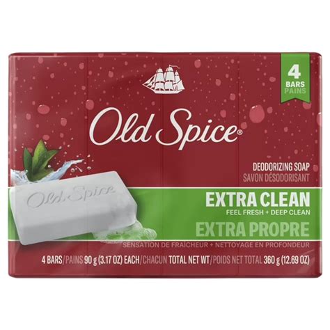 Brandclub - Old Spice Bar Soap for Men Palm Tree Scent 3.17 OZ Each 4 Bars