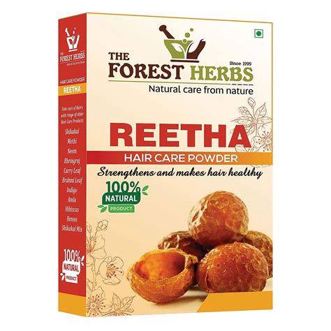 Forest Herbs 100% Natural Organic Reetha Powder For Hair Growth 100Gms ...