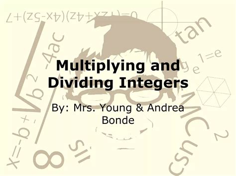 Multiply and divide integers | PPT