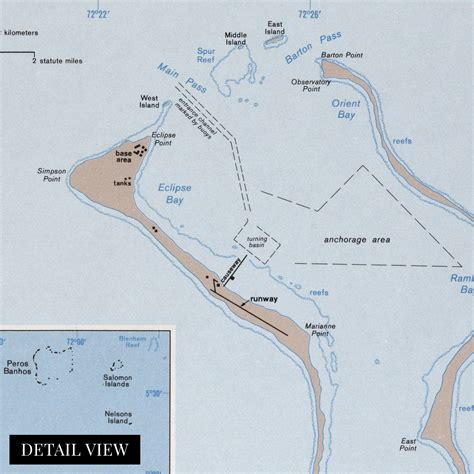 1980 Diego Garcia Map - Vintage Diego Garcia Map - History Map of Diego ...