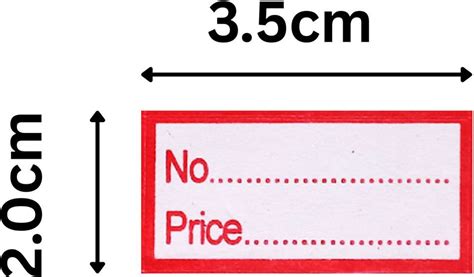 Printon Price Label MRP Sticker for General Use Self Adhesive Paper ...