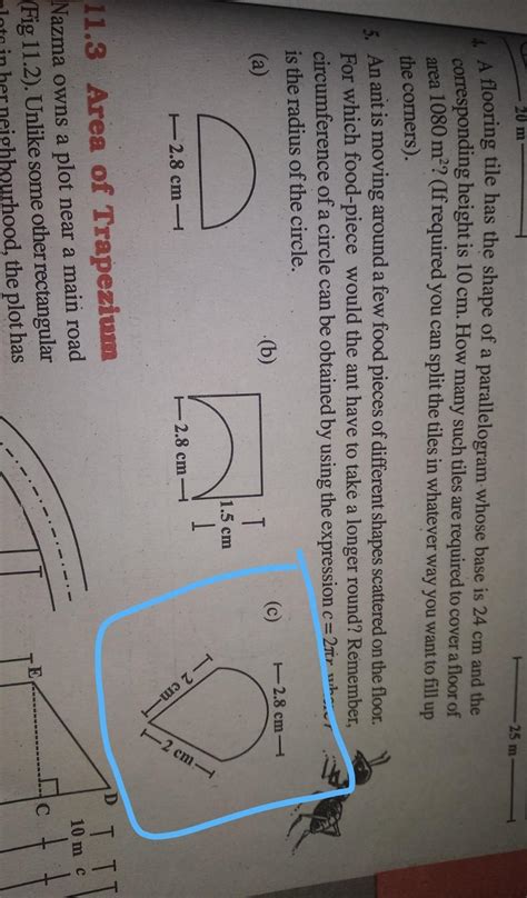 Exercise 11.1 question 5 mensuration class 8 maths - Brainly.in