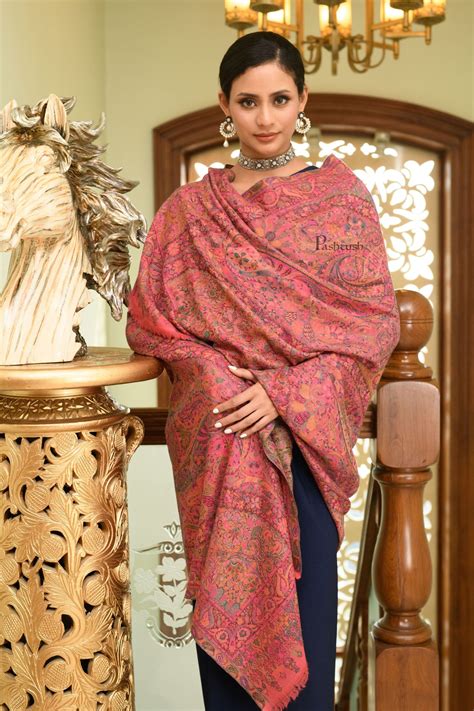 Pashtush Womens 100% Pure Wool With Woolmark Certificate Shawl, Kalamk ...