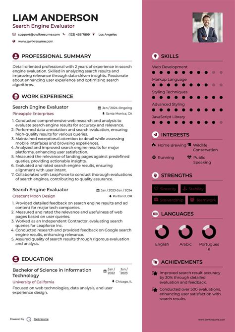 10+ Search Engine Evaluator Resume Samples & Templates for 2025