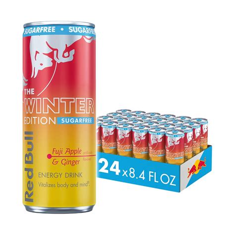 Amazon.com : Red Bull Sugar-Free Fuji Apple and Ginger Winter Edition ...