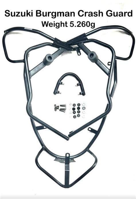 SUZUKI BURGMAN CRASH GUARD WITH SLIDER FULL BODY KIT – Royal Erado ...