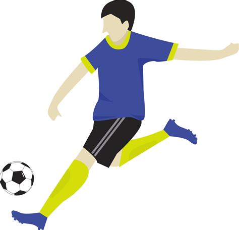 Football player kicking ball transparent background 24382886 PNG