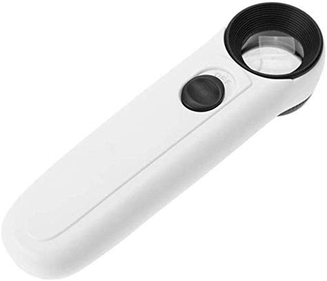 DOLPHIN mg Handheld LED Magnifying Glass with 40X Magnification MG6B-1B ...
