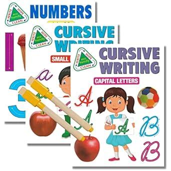 Write/Wipe/Clean - Cursive Writting Books for English Alphabets Capital ...