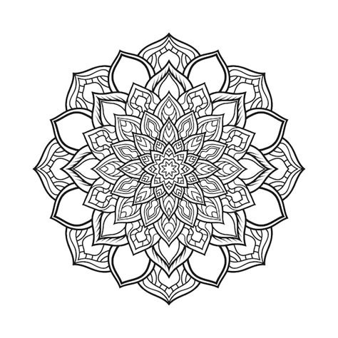Circular pattern of mandala | Premium Vector