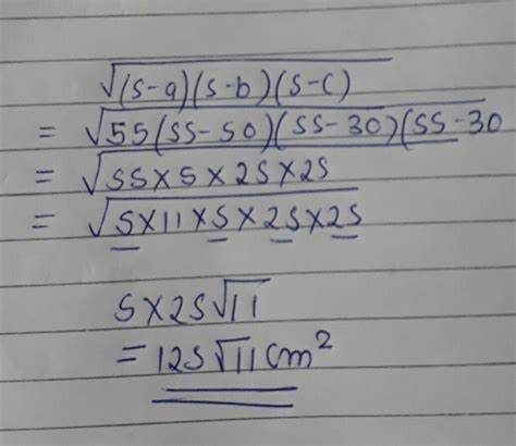 sides of triangle are in the ratio 5:3:3. Perimeter is 110 cm. Find the ...