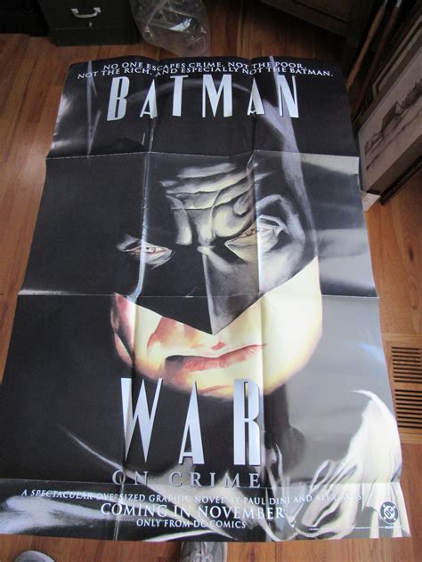 Vintage DC Comics Batman War on Crime Retailer Promotional Poster 1999 ...