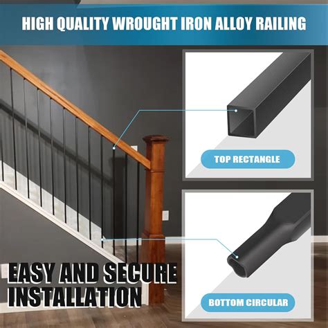 Patavin 1/2 Inch Wrought Iron Plain Bar Balusters - Hollow India | Ubuy