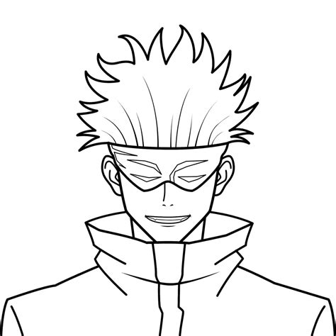 48 Satoru Gojo Coloring Pages : Unleash the Magic of Infinity