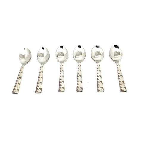 Nyra® Stainless Steel Premium Dinner/Table Spoons - 6 Pcs, Cutlery ...
