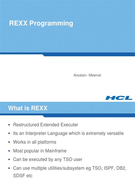 Image result for Rexx Programming Tutorial