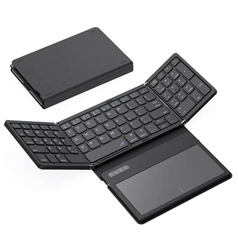 Amazon.in: Buy GEODMAER Foldable Bluetooth Keyboard, Portable Full Size ...