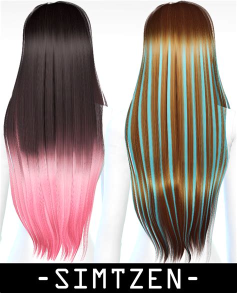 Cc hair accessory 001 highlights ombre – Artofit